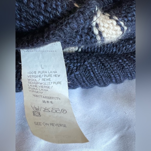 Paul & Shark Navy Striped Zip-Up Sweater - Picture 10 of 10